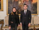 L’assessora a Europa e cooperazione internazionale Carmen Sagliano ha accolto il console Generale della Repubblica di Moldova a Milano Oleg Nica