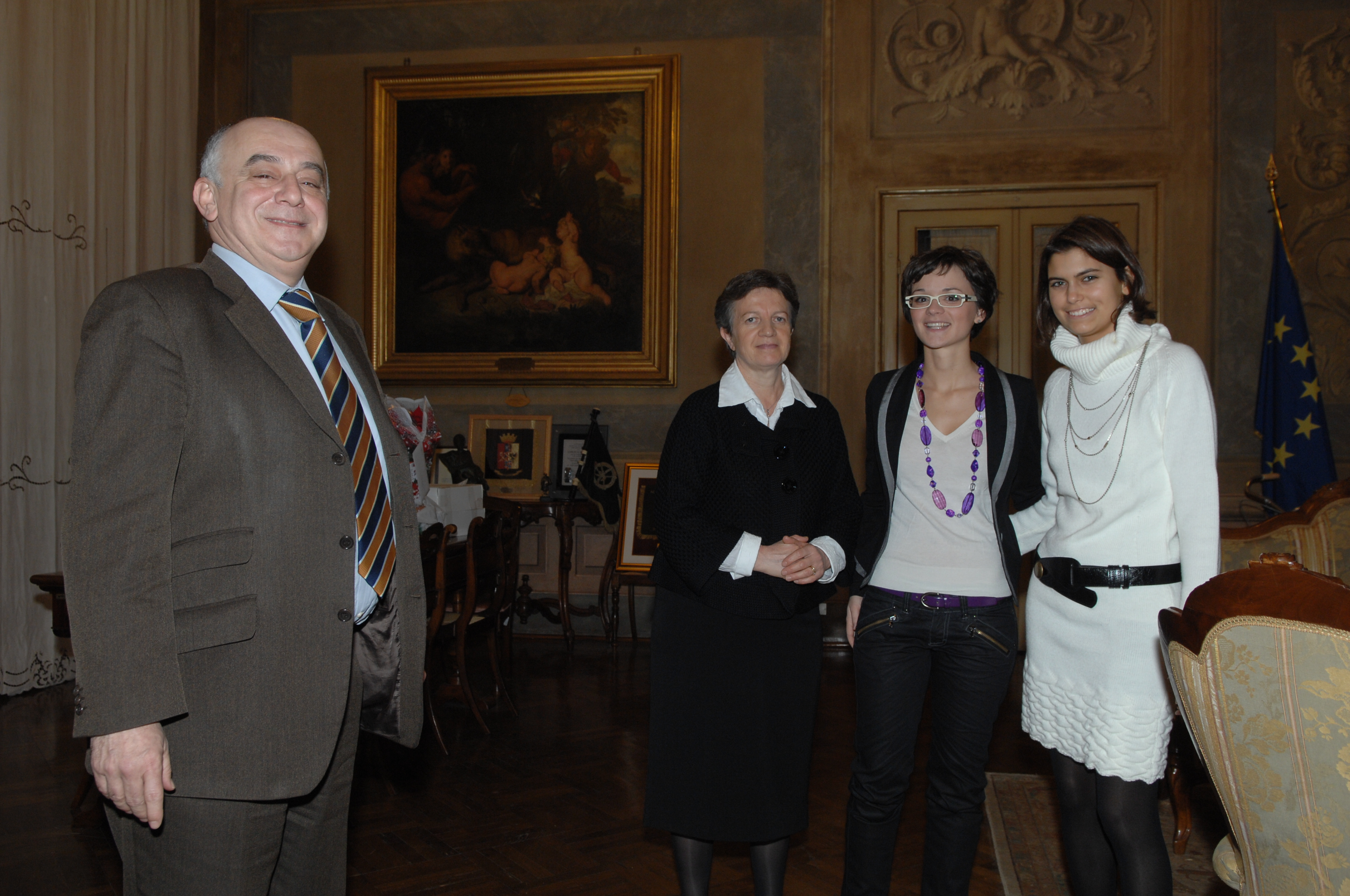 Il Sindaco Pighi riceve le vincitrici 19/12/2008 