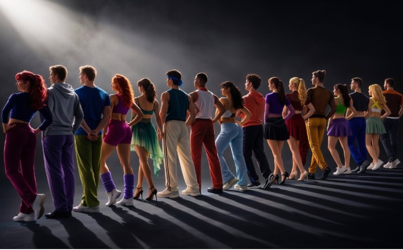 A chorus line